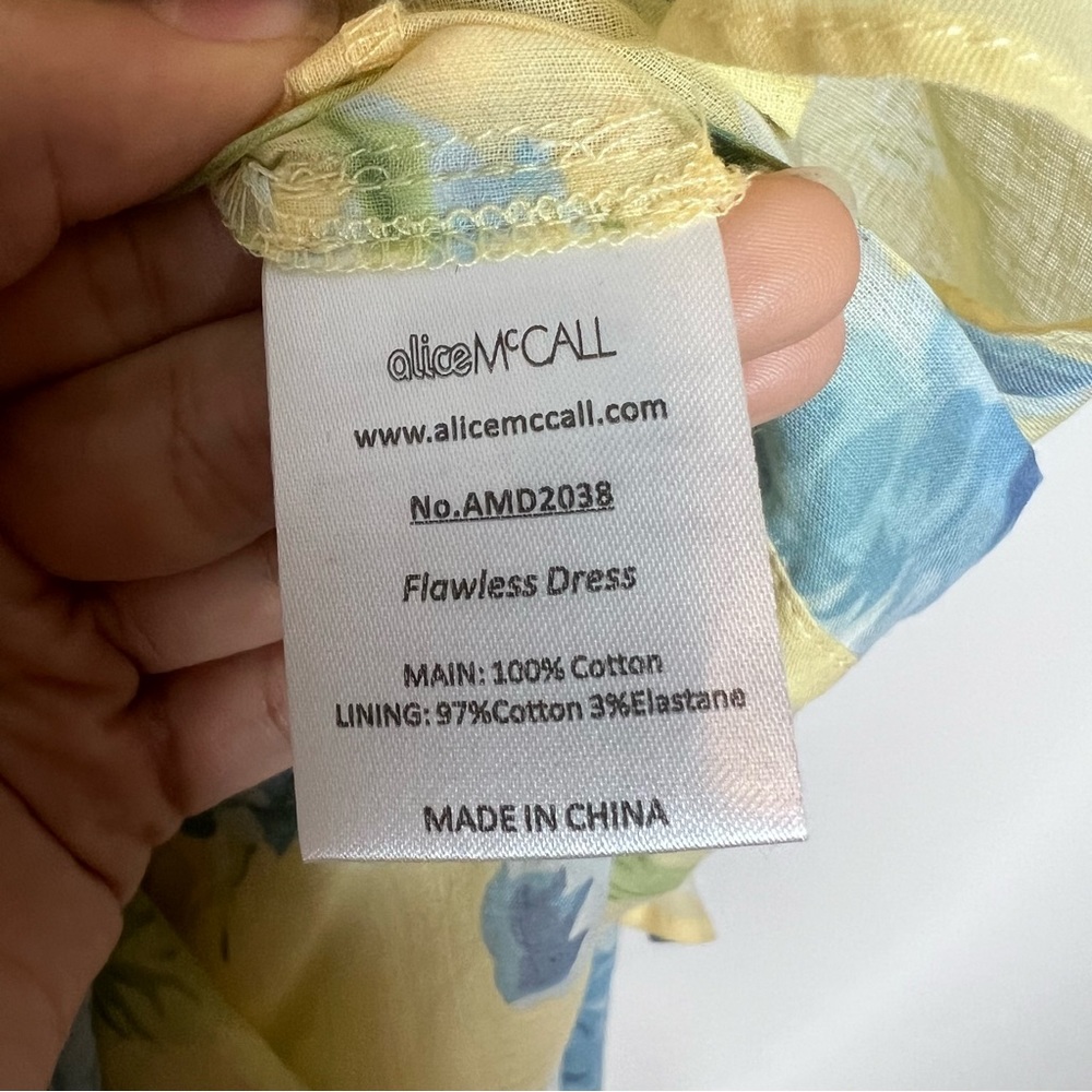 ALICE MCCALL Flawless Dress in Butter Blossom. Size 4 - Picture 12 of 14